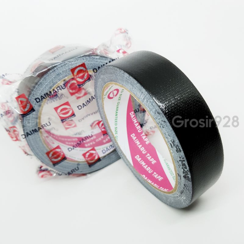 

Plakban / Lakban Kain / Cloth Tape Daimaru Hitam 24mm (1 inchi)