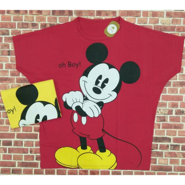 JUMBO BATWING MICKEY MOUSE BOY KAOS BATWING