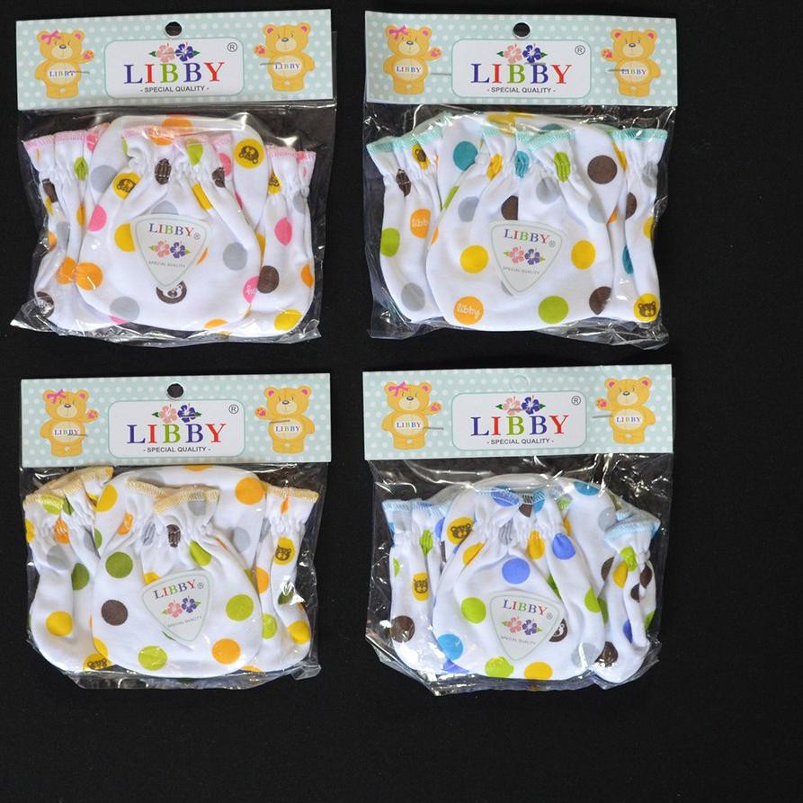 Diskon KODE-491 LIBBY 4 Set Sarung Tangan & Kaos Kaki Karet Bayi/Baby Polkadot (0-3M)| Perlengkapa