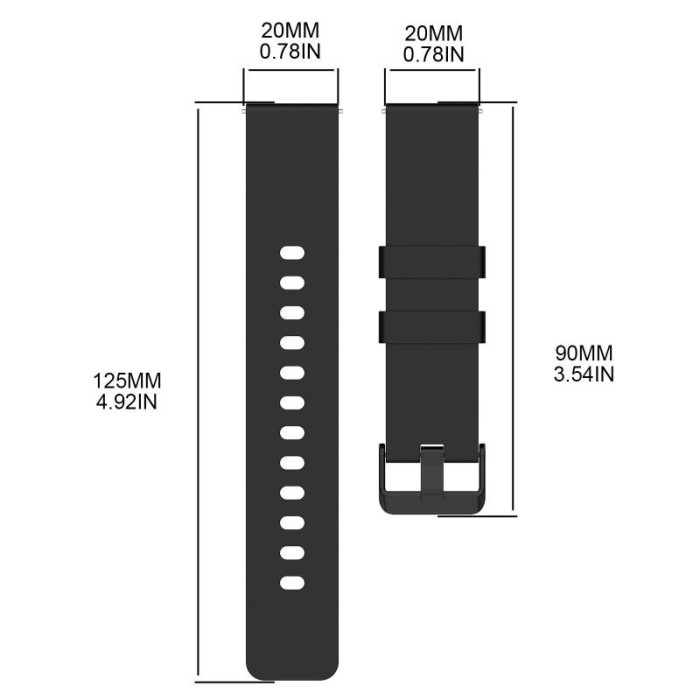 RF20 STRAP SMARTWATCH 20MM FOR AMAZFIT BIP 3 BIP U BIP POP GTS 4 MINI