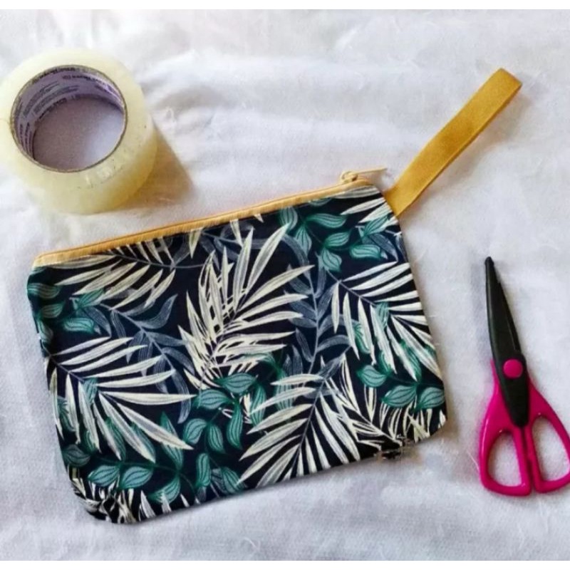 pouch kanvas motif/dompet wanita/souvernir