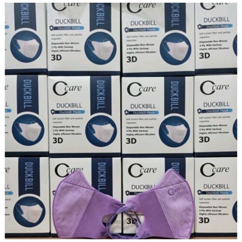 MASKER 3PLY DUCKBILL CCARE ISI50PCS,MASKER 3PLY DUCKBILL 3D OCARE