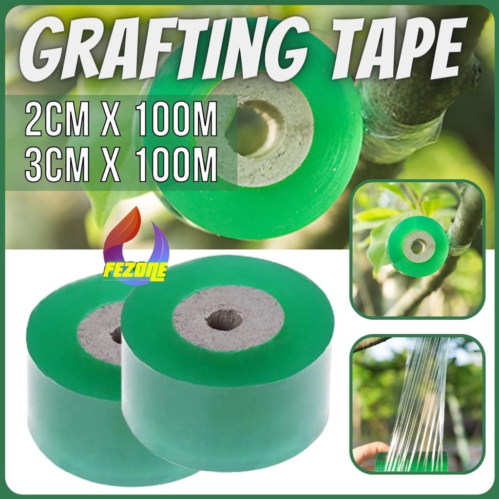 Grafting Tape Plastik Okulasi - Plastik Sambung Tunas 2 cm x 100 m dan 3cm x 100cmFEZONE