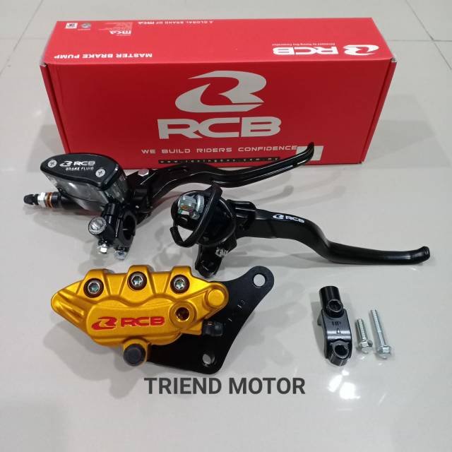 Paketan Kaliper Depan RCB Master Rem Kanan Kiri Kopling RCB Vixion Satria Fu Rx King Vario Beat GSX