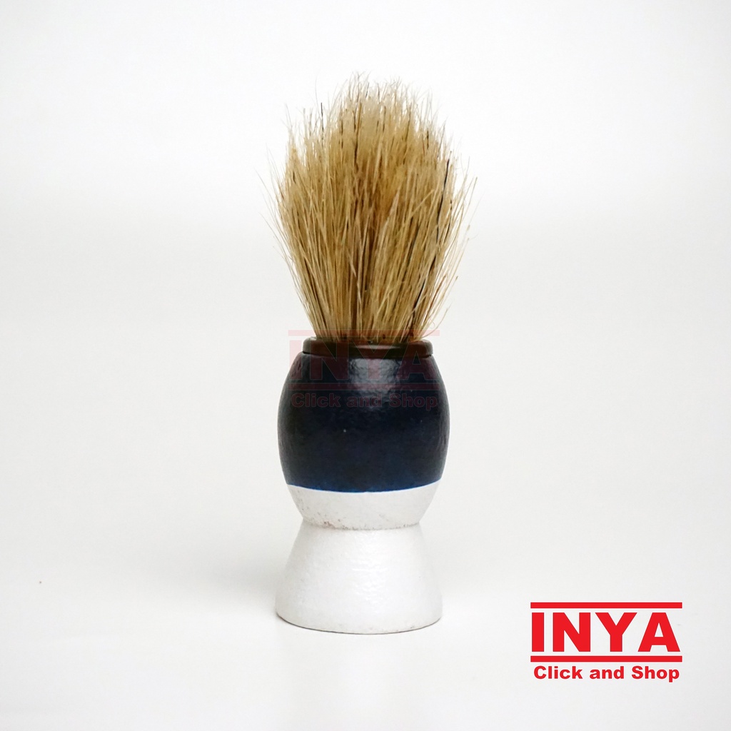 EBALLFLY SHAVING BRUSH NATURAL HORSE HAIR 1 pcs - Kuas Cukur Kumis Bulu Kuda