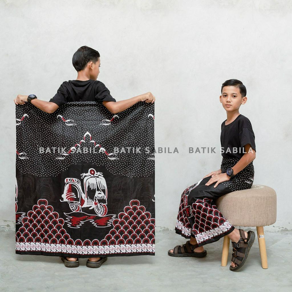 SARUNG ANAK SD ATAU SMP MOTIF VESPA | SARUNG BATIK | GUS AZMI