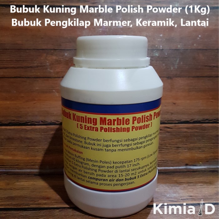 Bubuk Marmer 1Kg - Marble Polish Powder - Bubuk Perawatan Marmer - Obat Poles Marmer - Teraso Extra