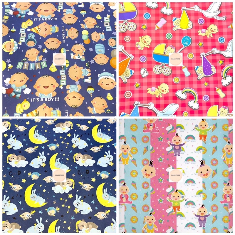 

KERTAS KADO SANSAN WAWA DOFF ISI 1 LEMBAR BABY FANCY PAPER SANWA