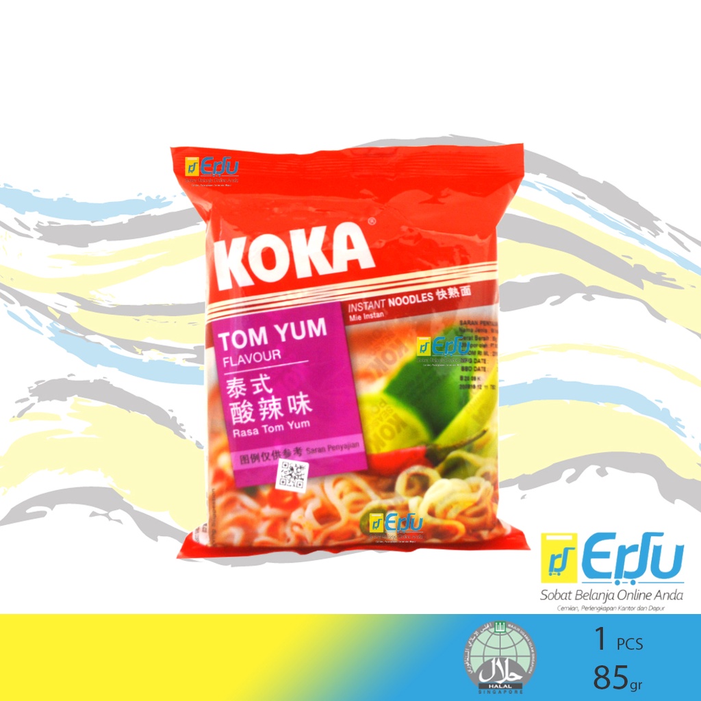 

Koka Noodle TomYam Mie Instan Kuah Rasa Tom Yum Singapore - 85gr