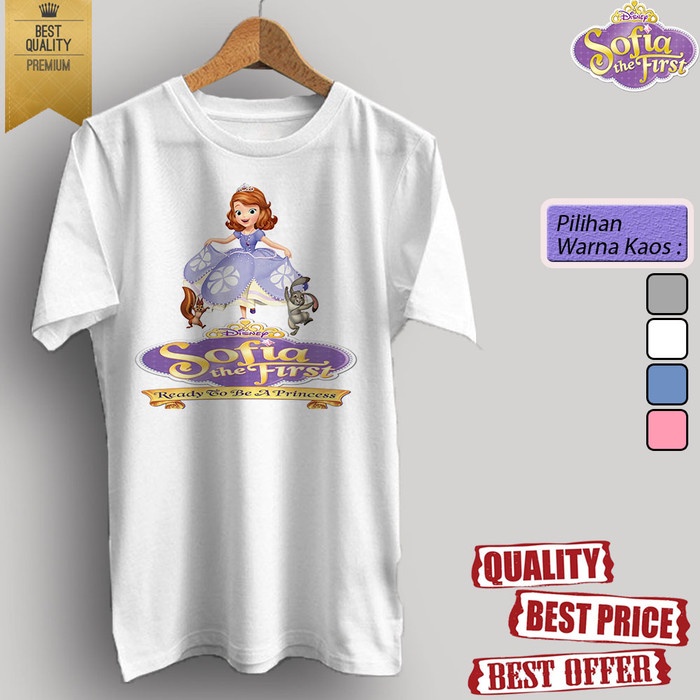 Kartun Baju kaos t-shirt dewasa/anak KARTUN TV SOFIA THE FIRST 05
