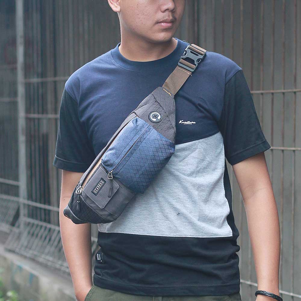 Tas Selempang Waistbag Pria Distro Terbaru Tas Pingang Kecil - Wasbag Waistbag Waitsbag Cowok