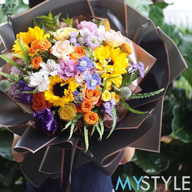 

Termurah!! (djo-713) KERTAS BUNGA GDM (1 PACK = 20 PCS) FLOWER WRAP/ PEMBUNGKUS BUNGA WATERPROOF