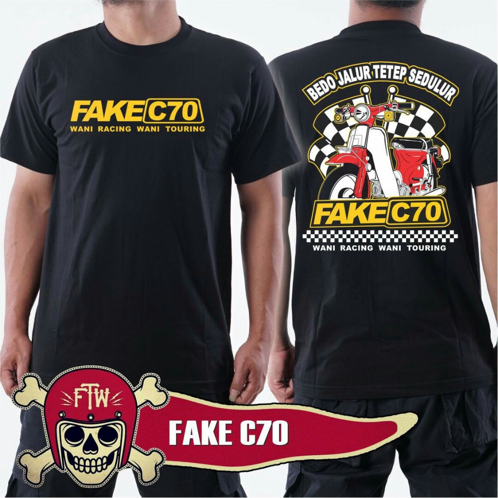  KAOS  C70 FAKE C70 KAOS MOTOR RACING  LENGAN PENDEK KAOS  