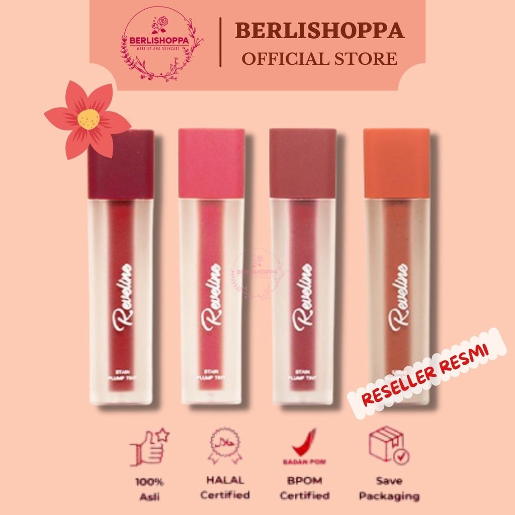 REVELINE Stain Plump Tint / Liptint Friendly / Humble / Shy / Rebel