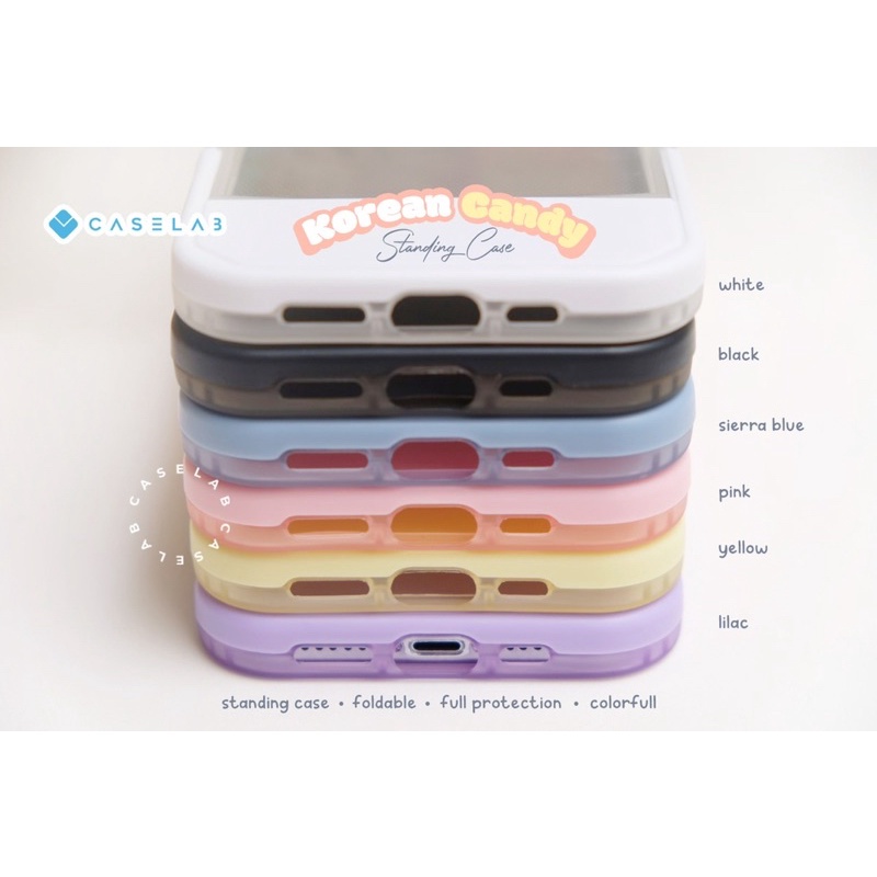 SOFTCASE COLOR STANDING IPHONE 12PROMAX 13PROMAX 11PROMAX 11 12 13 13PRO 12PRO 11PRO XS XR X XSMAX PREMIUM STANDING COLOR CASE