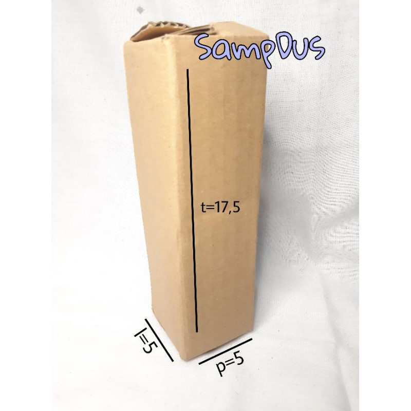 

kardus/box packing online Uk 5×5×17,5 cm.