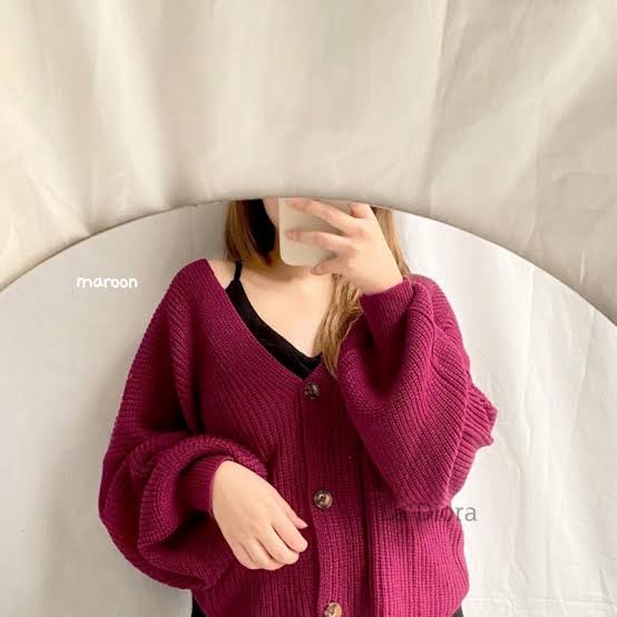 CARDIGAN RAJUT LENGAN PANJANG HITZ