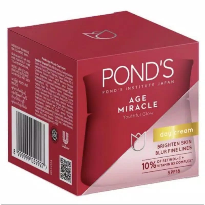 PONDS AGE MIRACLE DAY CREAM 20 GR/NIGHT CREAM 10 GR - ORIGINAL 100%