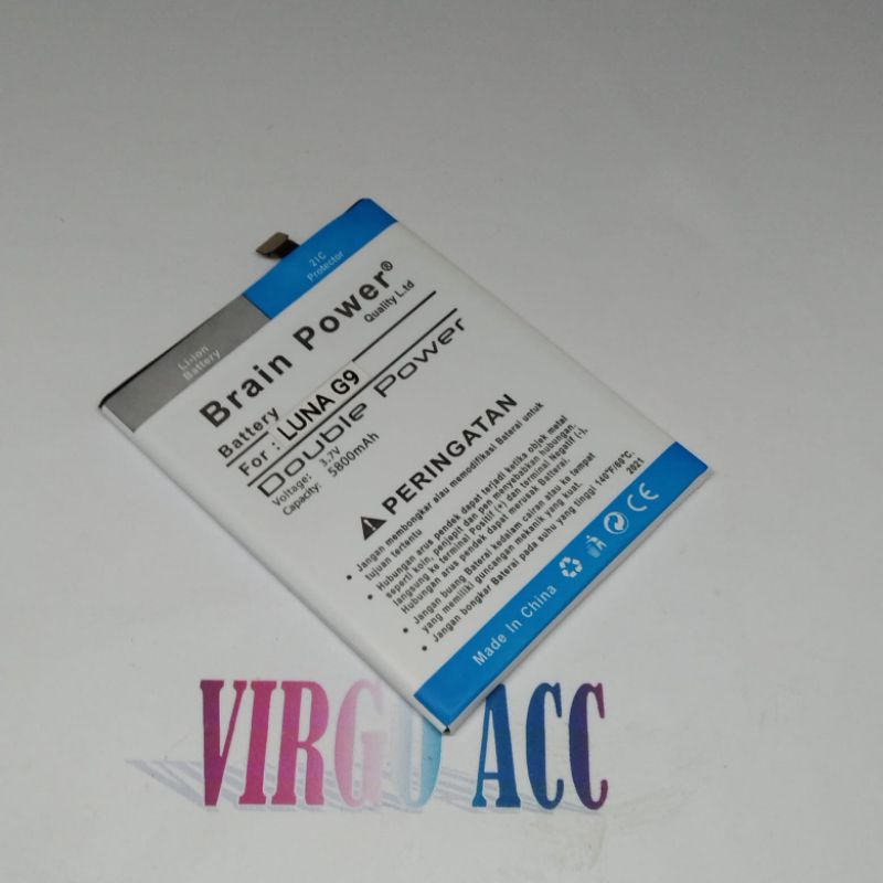 Baterai Batre Battery Luna G9 G 9 G-9 Double Power Battery Hp