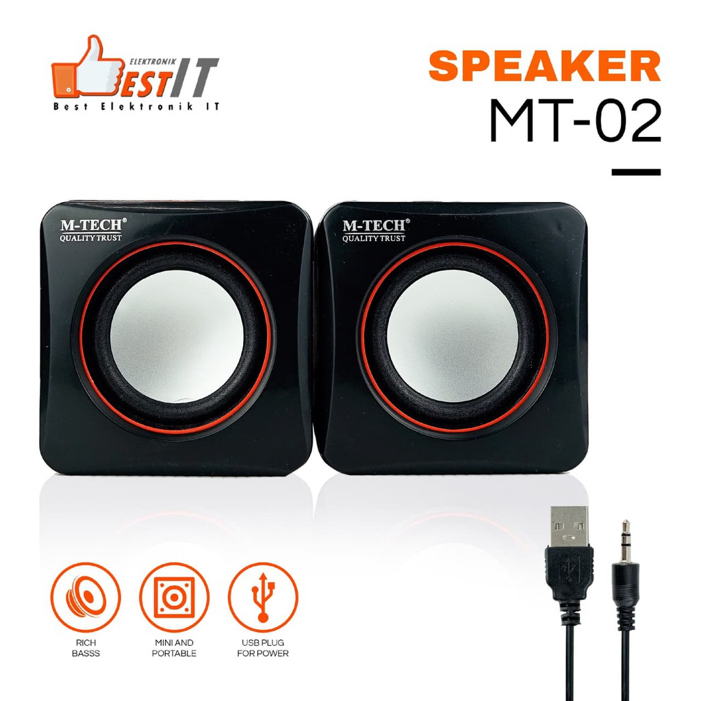 Speaker Mini PC Komputer Laptop Portable MT 02