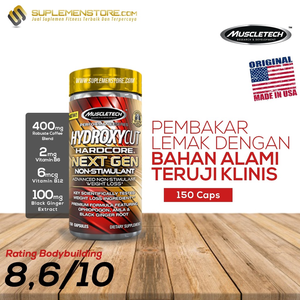 Muscletech hydroxycut next gen non stimulant 150 caps