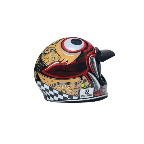 Helm Cakil JPX JP Signature Barong Merah RANS Super Black Hitam Glossy ORIGINAL