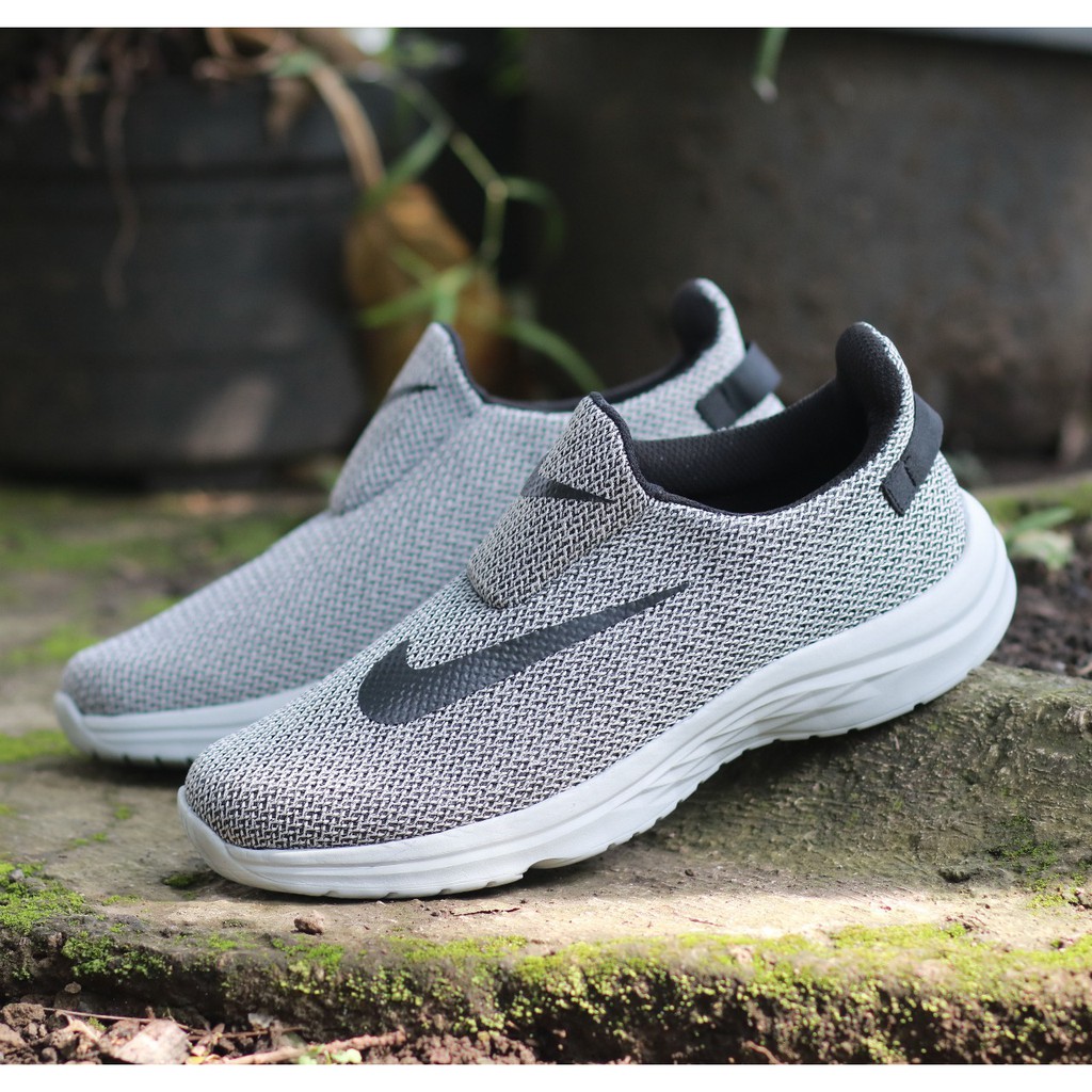 Sepatu Pria Sneakers Casual Trendy Nike Winflo Varian White Grey Blue Stabillo