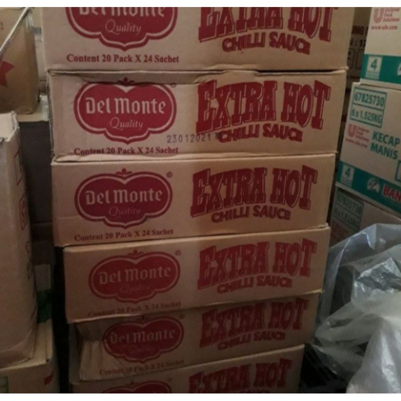 

Del Monte Saos Sambal Extra Hot Saset Kartonan