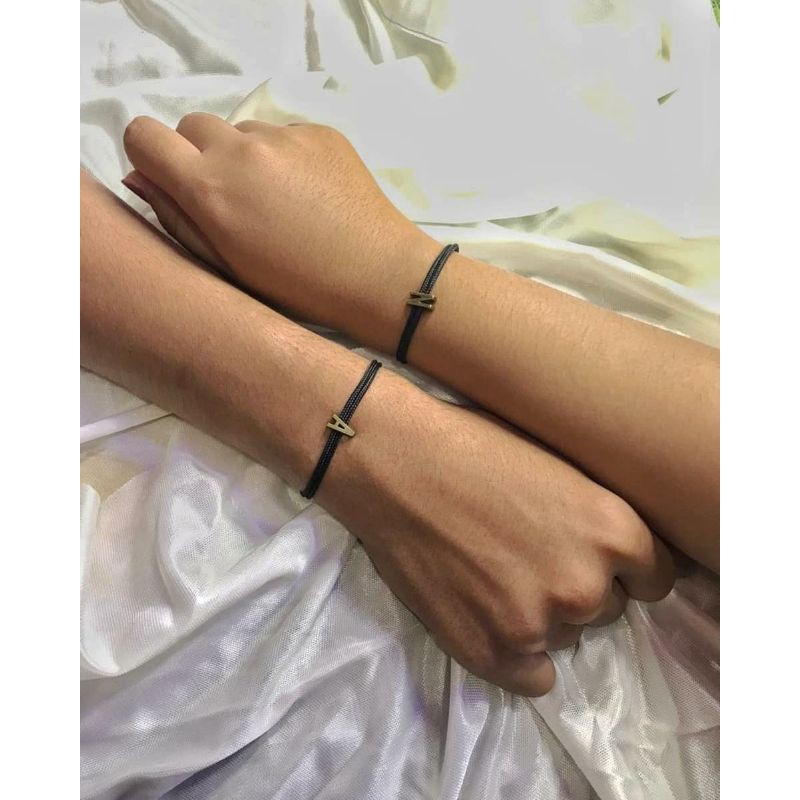 Gelang magnet couple, Gelang huruf couple 2pcs/sepasang