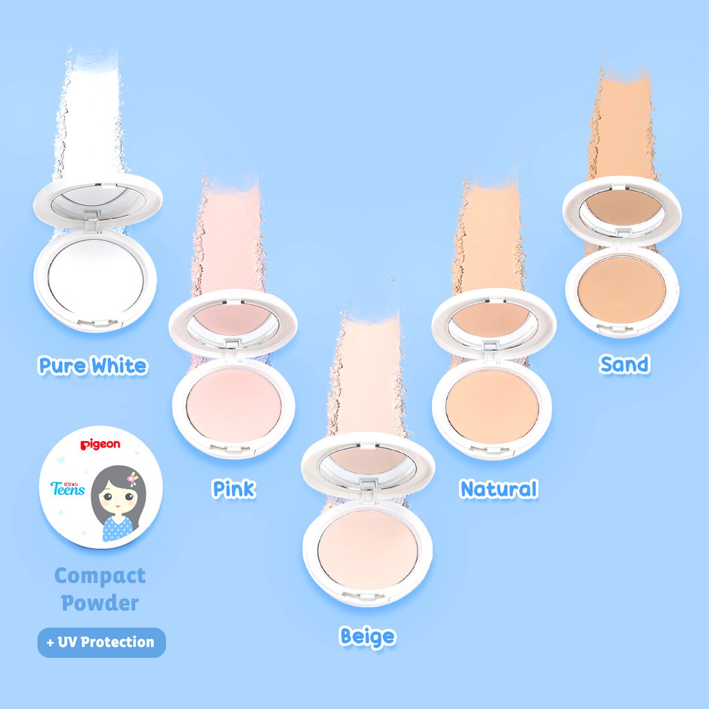 TERMURAH! PIGEON Teens COMPACT POWDER FULL / UV / REFILL