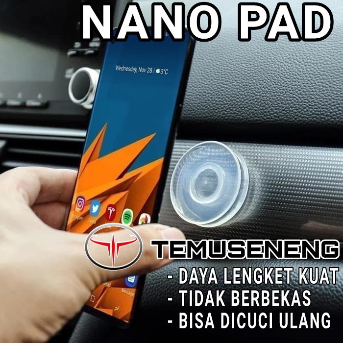 Holder Hp Dashboard Mobil Gel Pad Nano Serbaguna Bisa Dicuci Ulang