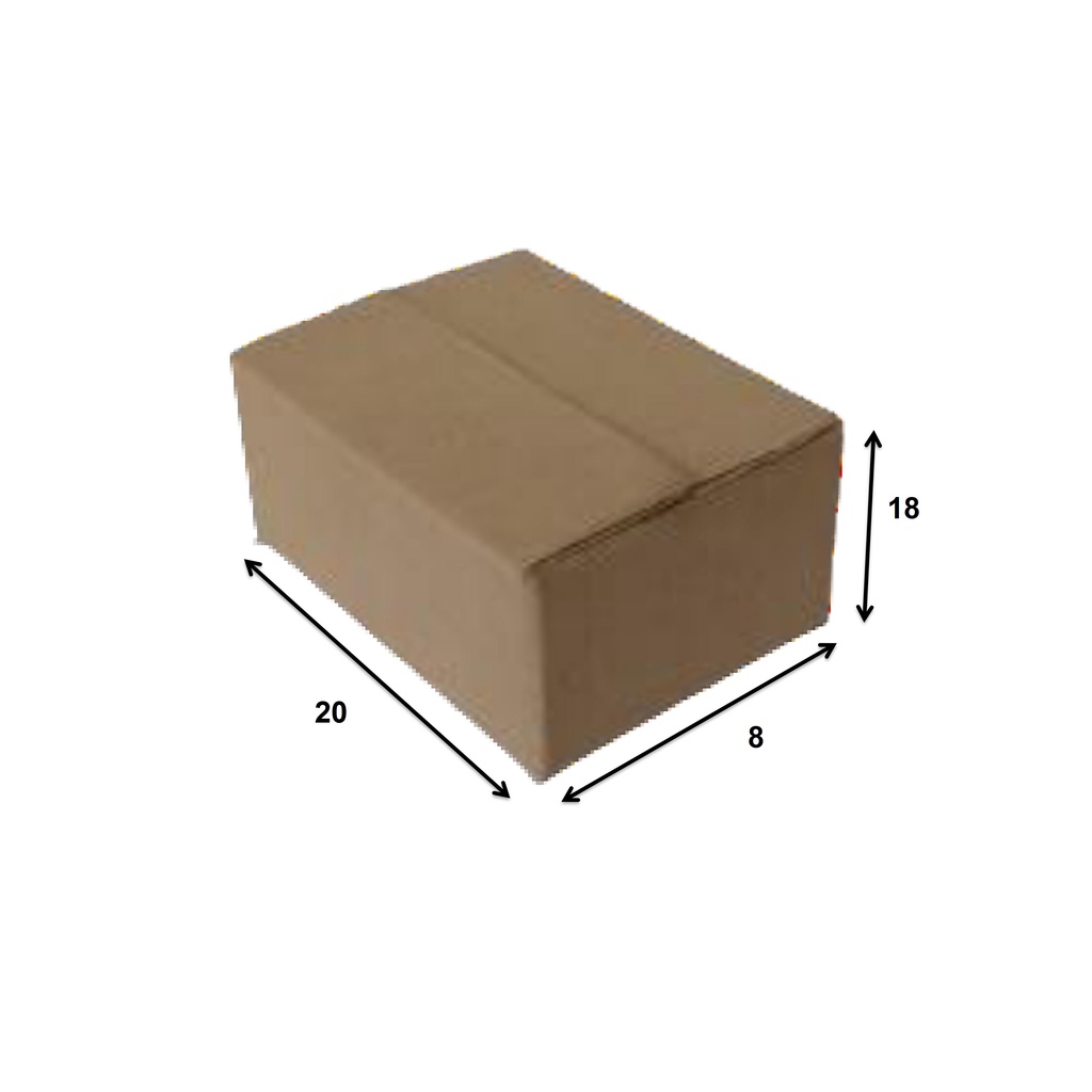

KARDUS/BOX KARTON POLOS UKURAN 20 x 8 x 18 CM SINGLE WALL