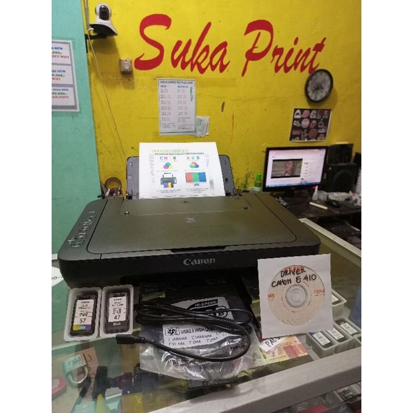 Printer Canon E410 Second Normal Siap Pakai, Print/Scan/Copy