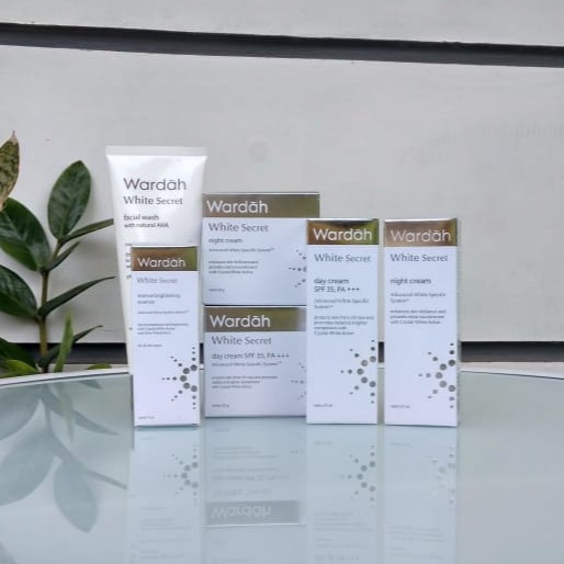 Wardah White Secret Cream SPF 35 PA+++ Face Wash/Day Cream/Night Cream/Intense Brightening