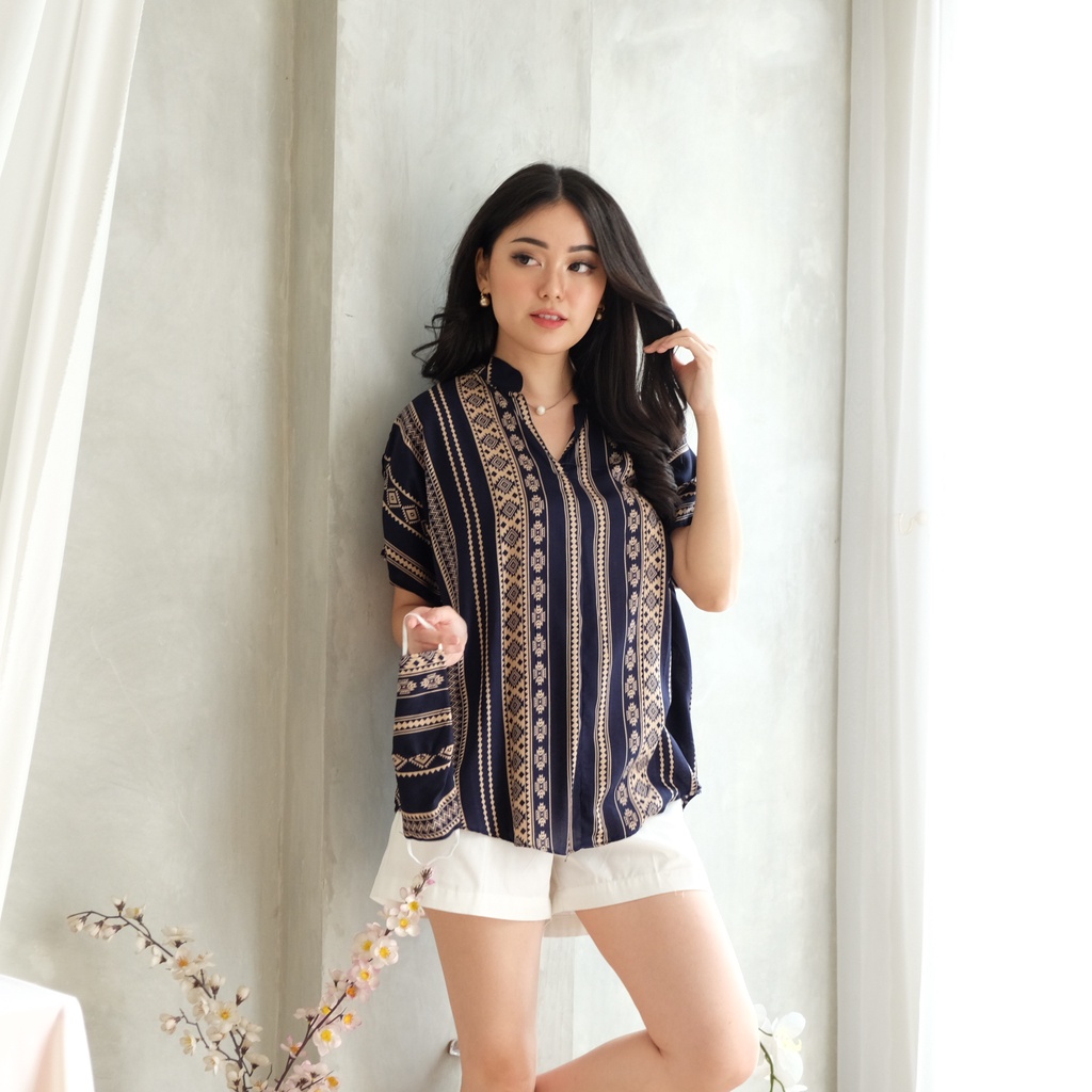 Mossy Batik Diora Top - Atasan Pakaian Wanita