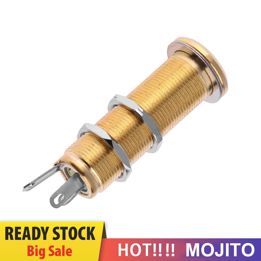 Plug Soket Output Jack End Pin Bahan Kuningan Untuk Bagian Gitar Bass Elektrik