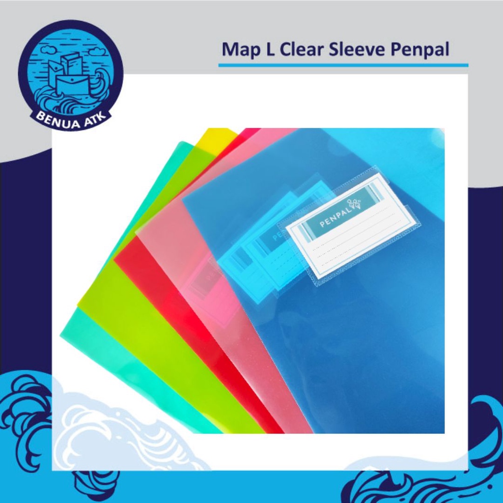 

Map Plastik L Clear Sleeve + Kartu Nama Folio Penpal [isi 12pcs] PL-600