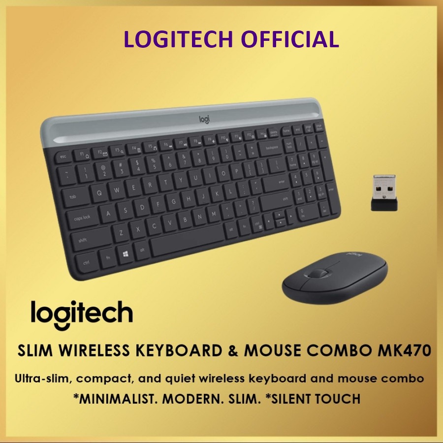 Logitech MK470 / MK 470 Slim Combo Keyboard &amp; Mouse Wireless