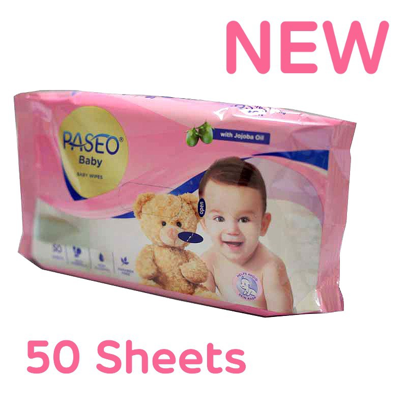 Tissue Basah 50 Sheets Paseo Baby Wipes