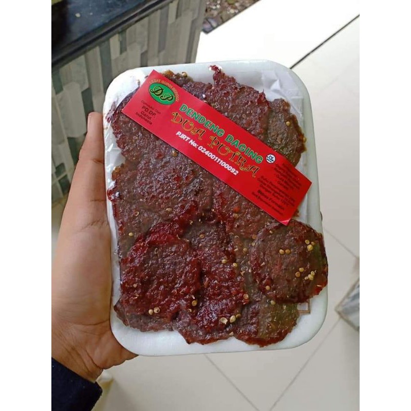 dendeng daging manis pedes dua putra/daging fillet/barbeque/daging ayam sapi/kulit ayam crispy cemil