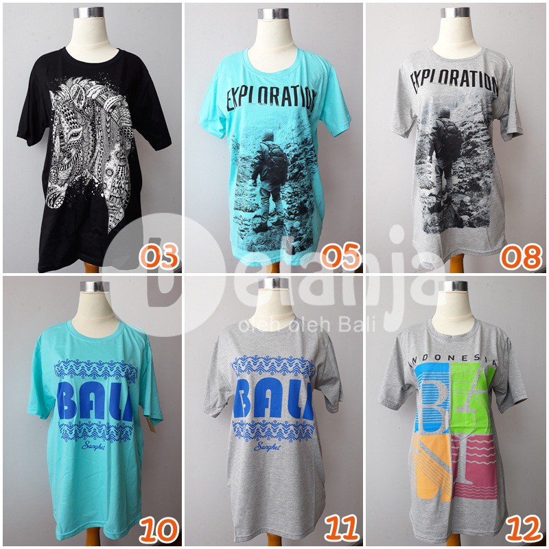 Baju Kaos Combed Cotton S - M / Atasan Kaos Premium Kaos cowok