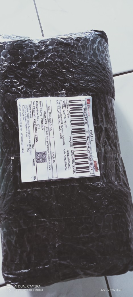 Mailtank Sh134 Wood Trimmer 6mm 1/4 Inchi Mesin Router Profil List Kayu Trimer Ruter Set