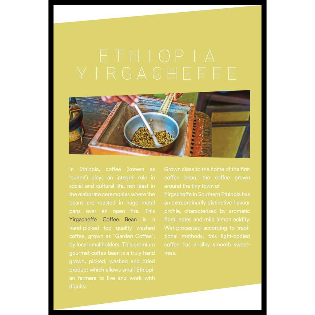 

QLC3 GREEN BEAN ARABICA ETHIOPIA YIRGACHEFFEE 1KG | BIJI KOPI MENTAH WLGD