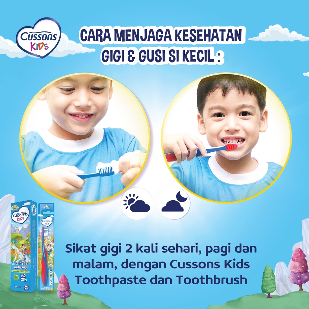 Cussons Kids Toothpaste Dragon Fresh Apple Pasta Gigi Anak 45gr