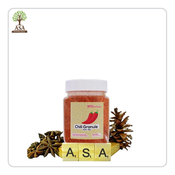 

Instan-Masak-Bumbu- Chili Granule - Chili Flakes 80 Gram -Bumbu-Masak-Instan.