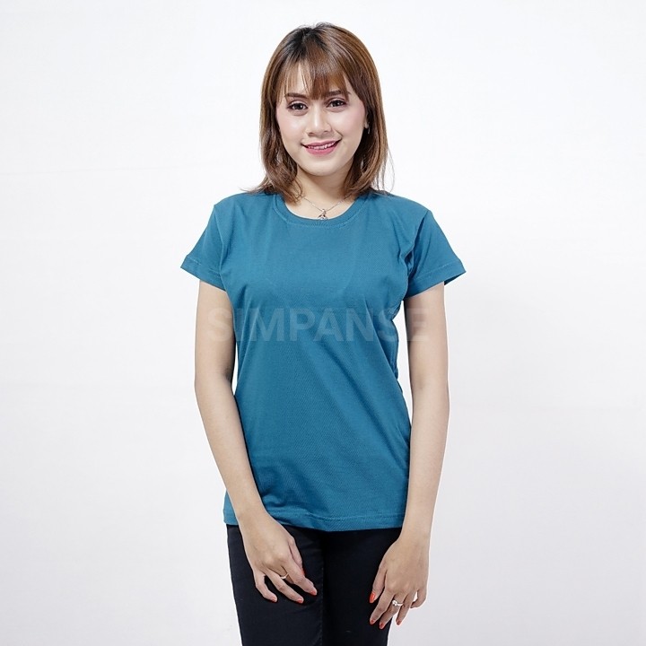 Kaos menyusui / Baju menyusui SIMPANSE Lengan PENDEK 100% Katun-Morocan Blue