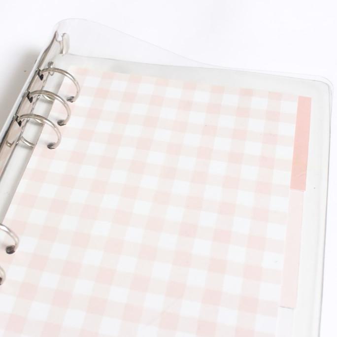 

[[COD]] Transparent 6 Ring Binder (A5) BIG SALE Kode 881