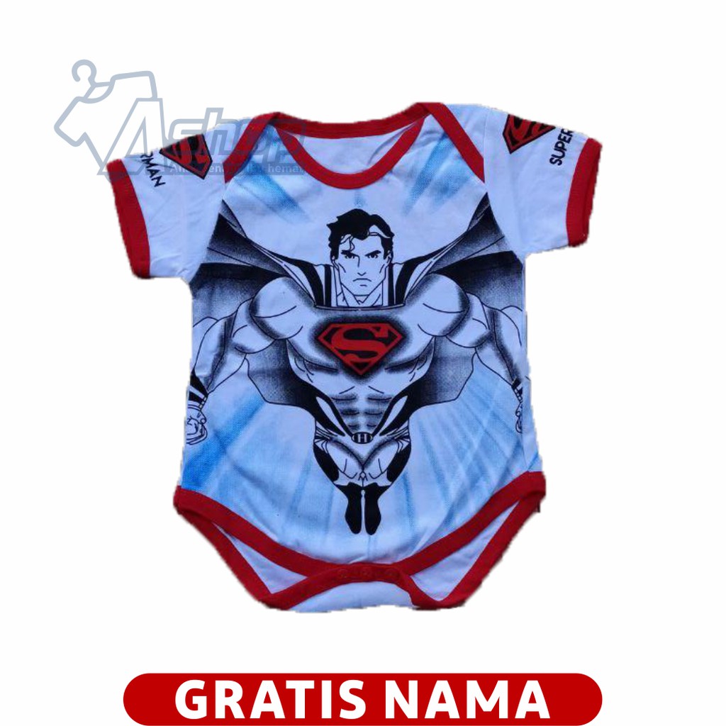 Jumper bayi Superman romper bayi Superman