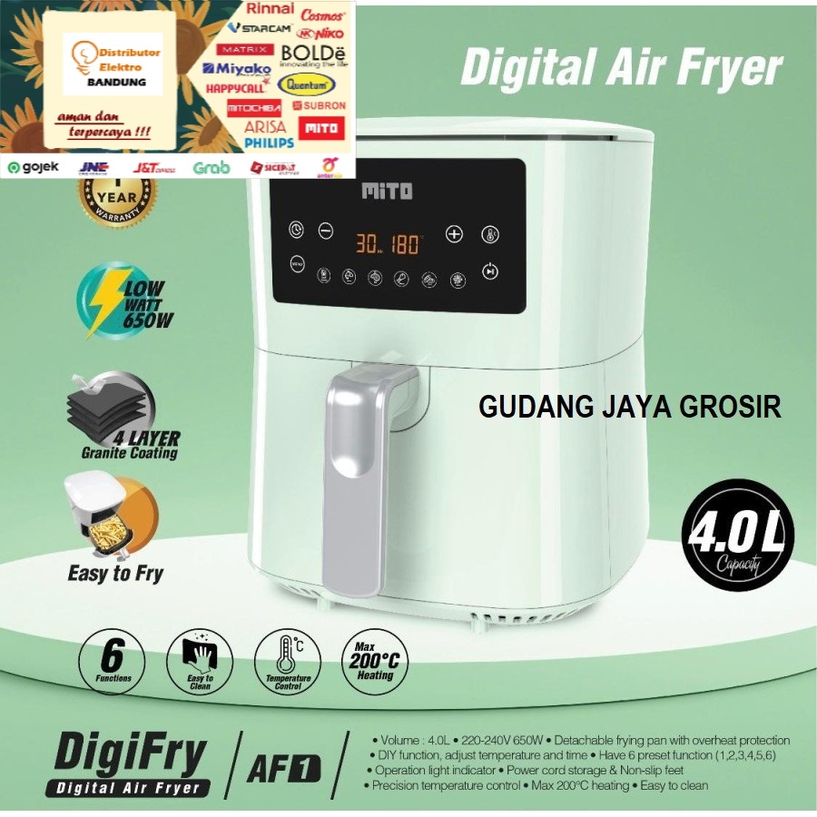 air fryer digital mito digifry af1