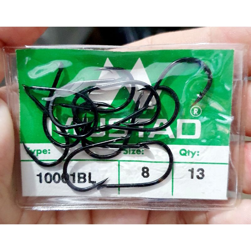 MATA KAIL PANCING MUSTAD 10001 BL NO. 7 8 9 TIDAK LUBANG